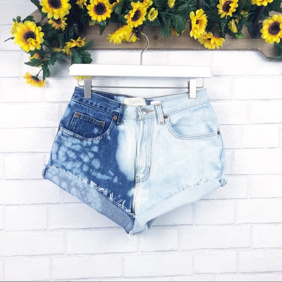 GAP Pants - Gap Custom Distressed Bleach Splatter Shorts SZ 26